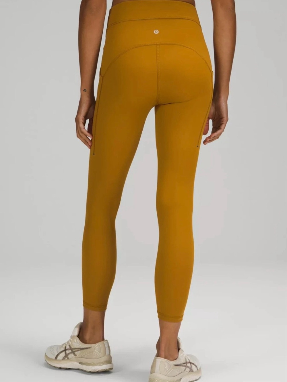 Lululemon Power Thru HR Tight High-Rise 25 inch Leggings Gold Spice Workout - Picture 2 of 11